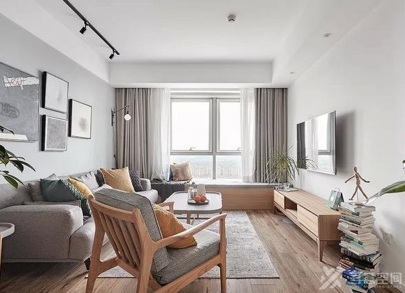 寻意空间：简约干净的装修效果图，年轻人首选