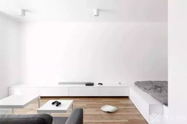 寻意空间：45㎡极简风小户型 水泥质感温馨自然