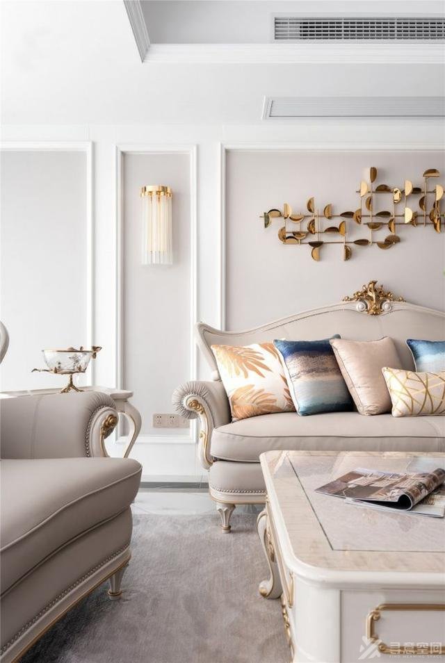 寻意空间：138平欧式装修设计 空间布局精致大气