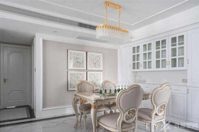 寻意空间：138平欧式装修设计 空间布局精致大气