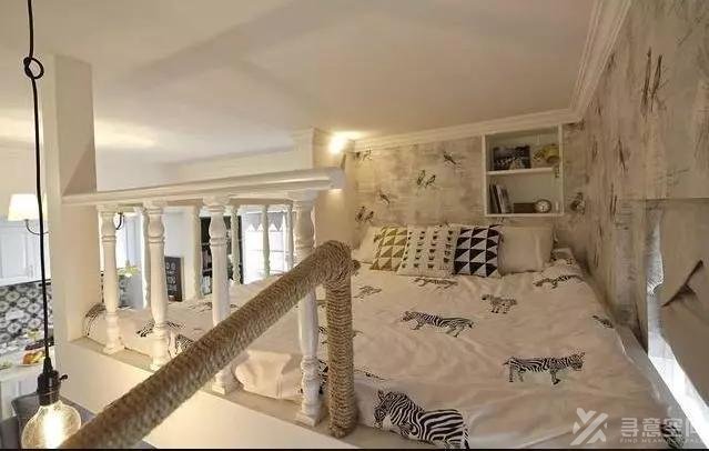 寻意空间：43㎡小户型装修 榻榻米地台+高层设计