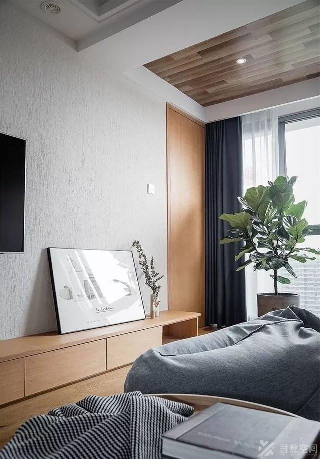 长沙家装效果图 90㎡三室 简约风格装修效果图