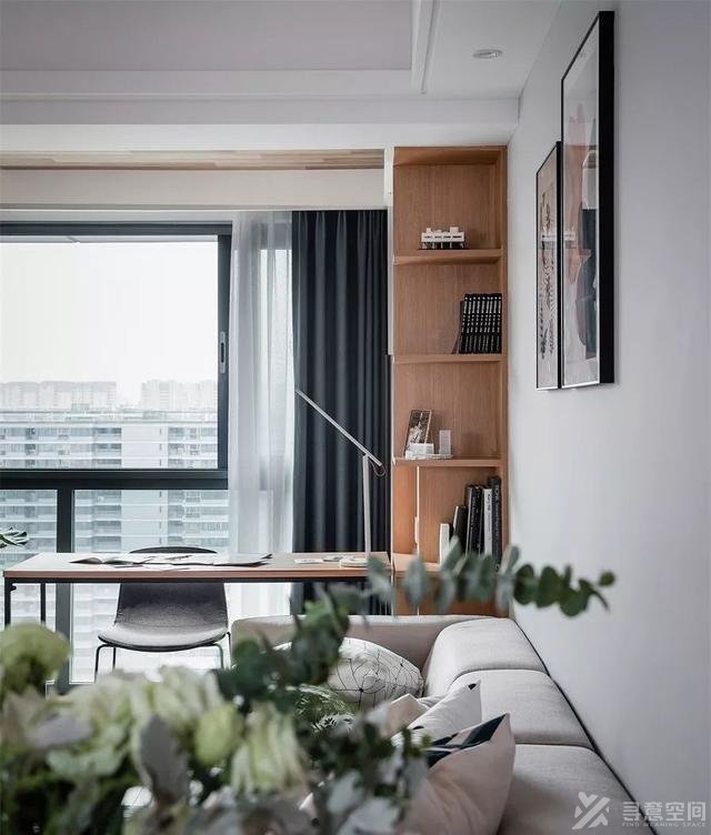 长沙家装效果图 90㎡三室 简约风格装修效果图