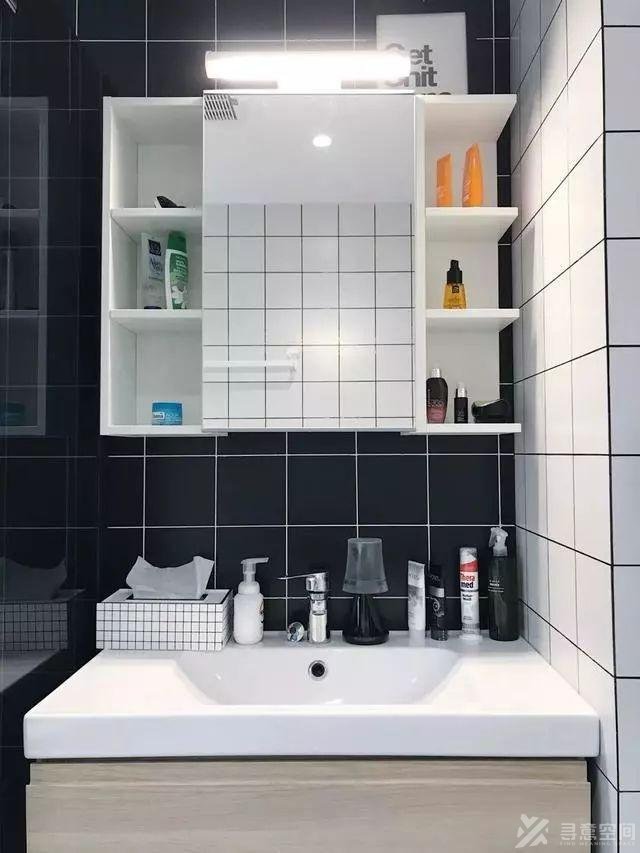 长沙家装效果图120平简约黑白装修设计 美观又实用