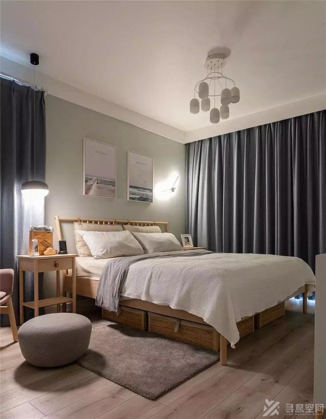 长沙装修效果图：70平三间房，这个小户型太惊艳