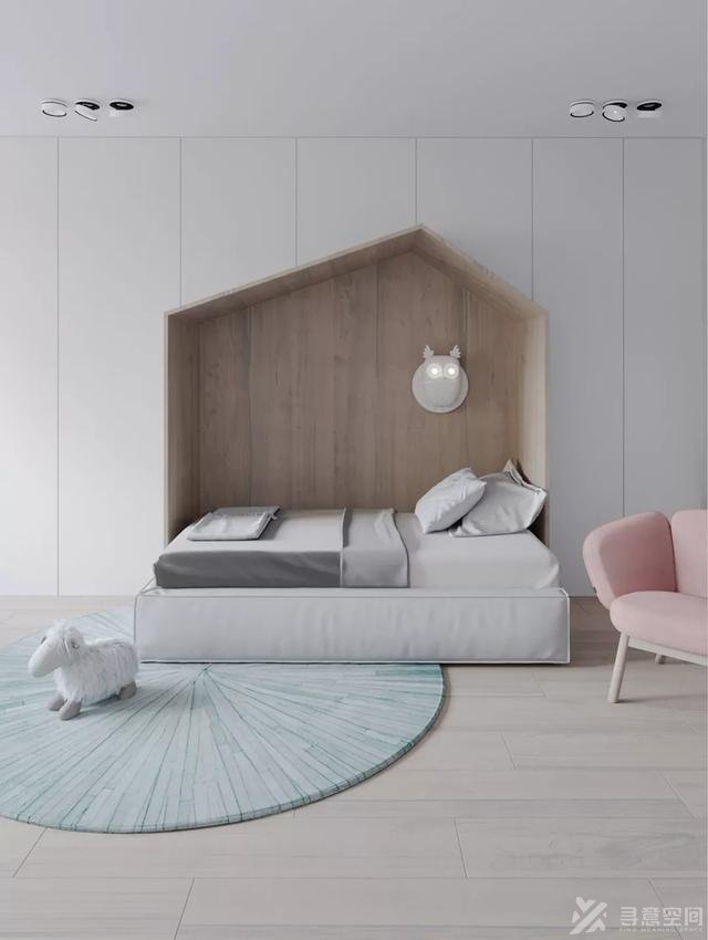 长沙家装效果图：一家三口85㎡，女主人的2卧设计